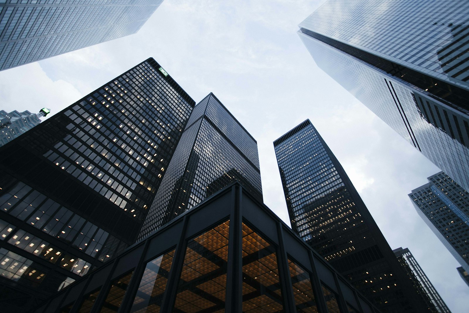 Tours de bureaux, quartier d'affaires
